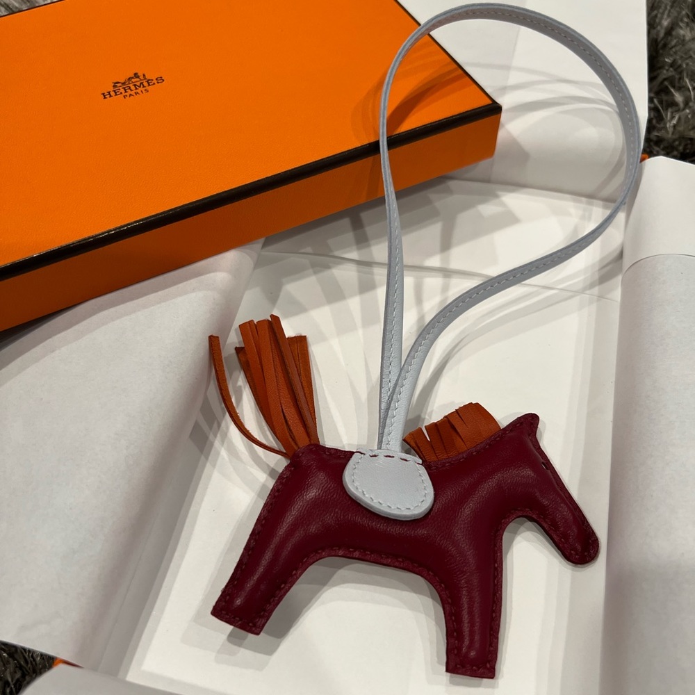 Brand NEW Hermès RODEO PM leather bag charm NIB